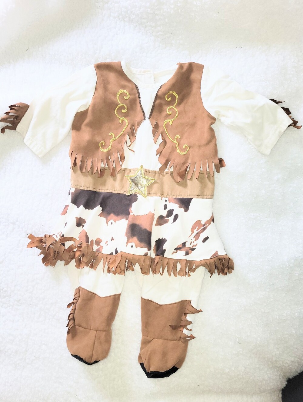 Baby Girl Cowgirl Costume Westren Wear Halloween Photo Prop Dress Up  12 Months